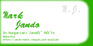 mark jando business card